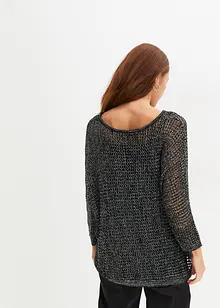 Ajour trui met glitter, bonprix