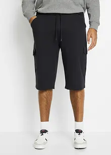 Lange sweat cargo bermuda, regular fit, bonprix