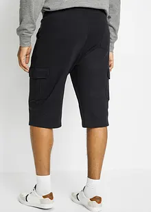 Lange sweat cargo bermuda, regular fit, bonprix