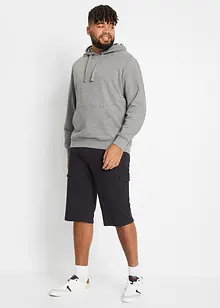 Lange sweat cargo bermuda, regular fit, bonprix