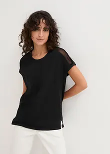 Luchtig shirt met kant, bonprix