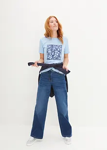 T-shirt met bloemenprint, bonprix