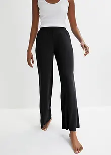 Pyjamabroek met wijde pijpen en viscose, bonprix