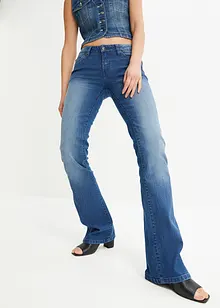 Bootcut jeans mid waist, stretch, bonprix