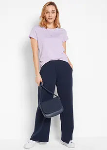 Shirt met ronde hals (set van 5), korte mouw, bonprix