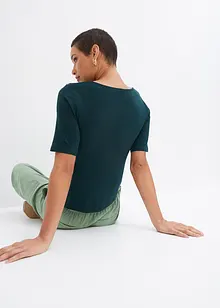Shirt met viscose in wikkellook, bonprix