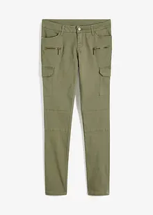 Cargo broek van elastisch katoenmix, bonprix