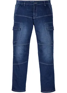 Regular fit cargo stretch jeans, straight, bonprix