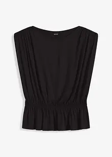 Mouwloos shirt met schoudervullingen, bonprix