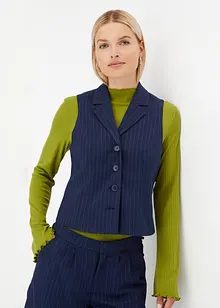 Gilet met krijtstrepen, bonprix