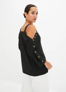 Longsleeve met eyelets, bonprix