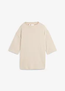 Oversized shirt met opstaande kraag van interlock, bonprix