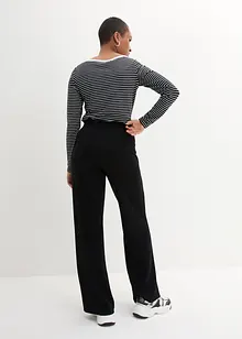 Punto di roma broek met scherpe vouwen en comfortband, bonprix