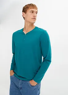 Essential Henley shirt van biologisch katoen, lange mouw, bonprix