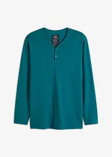 Essential Henley shirt van biologisch katoen, lange mouw, bonprix