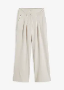 Wijd uitlopende broek met high waist, bonprix