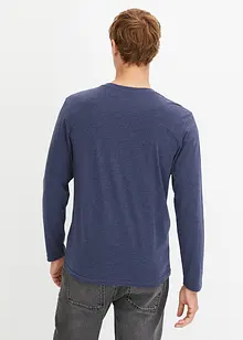 Henley shirt van biologisch katoen, lange mouw, bonprix