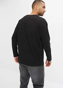 Longsleeve van biologisch katoen, loose fit, bonprix