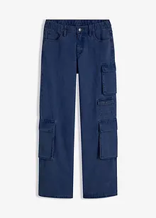 Cargo jeans met mid waist, bonprix