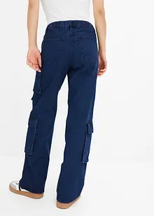 Cargo jeans met mid waist, bonprix