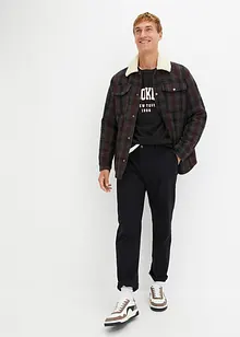 Relaxed fit stretch chino met biologisch katoen, straight, bonprix