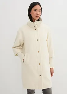 Korte coat in wollen look, bonprix