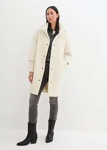 Korte coat in wollen look, bonprix