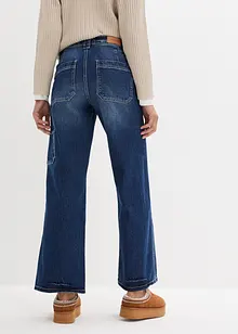 Cargo jeans met mid waist, bonprix