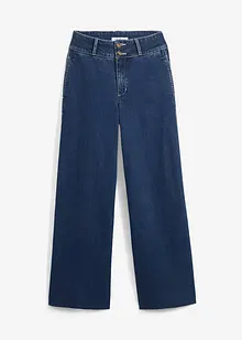 Wide leg stretch jeans met high waist, bonprix