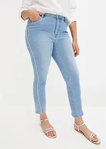 Skinny jeans met stras, bonprix