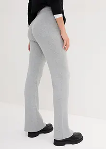 Gebreide broek met elastische band en strikkoordjes, bonprix