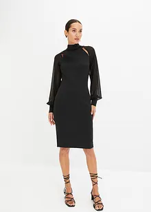 Midi jurk met cut-outs, bonprix