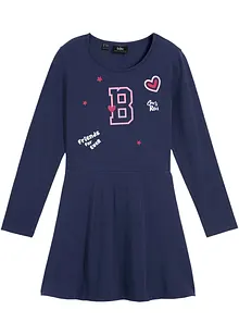 Meisjes jersey jurk met biologisch katoen, bonprix