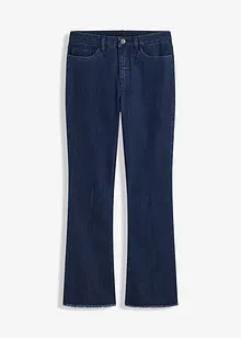 Flared jeans met mid waist, cropped, bonprix