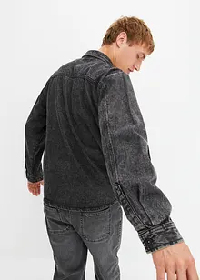 Oversized denim shacket van biologisch katoen, bonprix