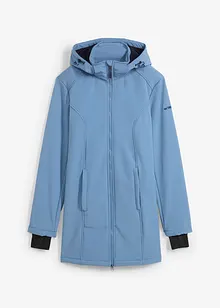 Lange outdoor softshell jas met teddyfleece, bonprix