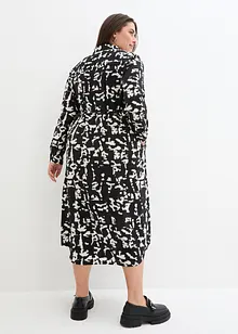 Oversized jurk met strikkoordjes, bonprix