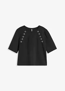 Shirt van punto di roma met eyelets, bonprix