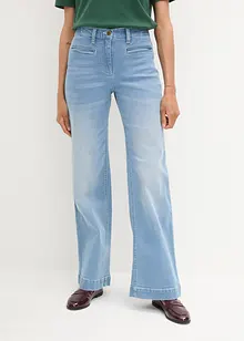 Flared Marlene Dietrich jeans, mid waist, bonprix