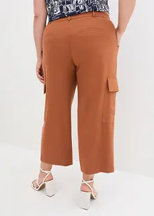 Wijde 7/8 cargo broek, bonprix