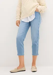 Capri jeans met sierstiksels, bonprix