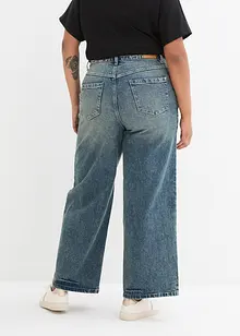 Wide leg jeans met high waist, bonprix