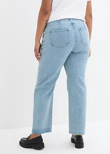 Mid waist stretch jeans, straight, bonprix