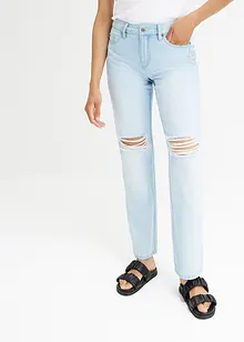 Straight jeans met destroyed effecten, bonprix