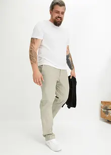 Loose fit stretch chino met biologisch katoen, straight, bonprix