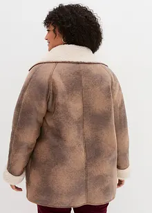 Oversized imitatie lammy coat, bonprix