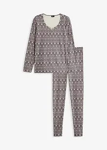 Thermo pyjama met legging (2-dlg. set), bonprix