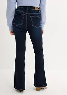 Flared stretch jeans met high waist, bonprix