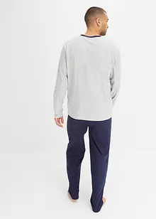 Decente pyjama met V-hals (2-dlg.), bonprix