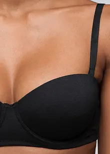 Strapless beugel bh (set van 2) met biologisch katoen, bonprix